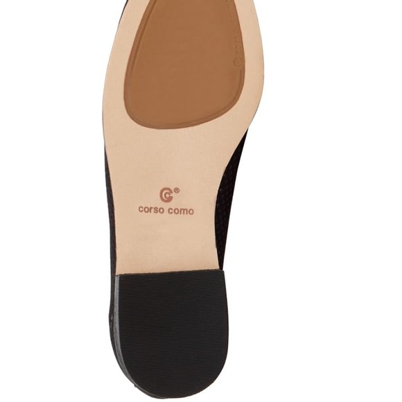 SOLD Corso Como Size 6 Black Suede Penny Loafer Flats - Picture 6 of 8
